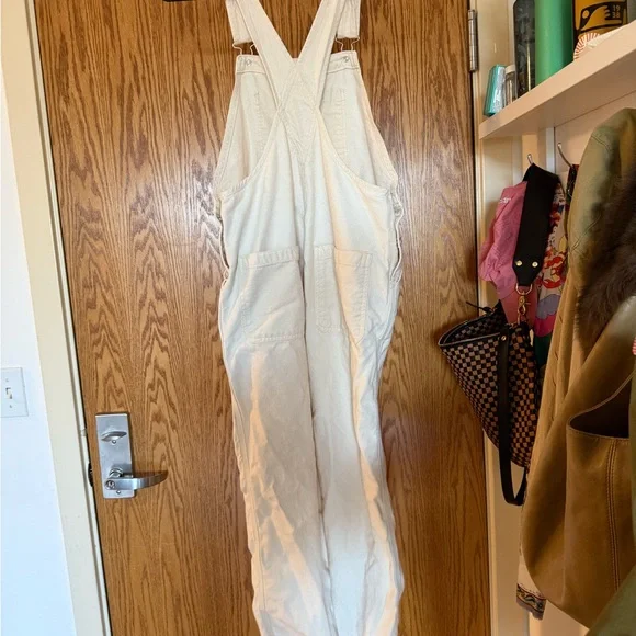 Everlane Women's Cream Canvas Overalls Size 2 - Picture 5 of 5